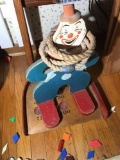 Rodeo clown toy + Vintage or Antique Ball Game