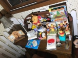 Group Lot Toys Pooh Bear and More on Desk