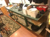 Large Work Bench w/Shelves approx. 8' long