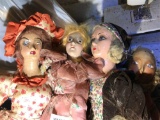 Group Lot Bizarre Unusual Antique Large Dolls