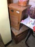 2 Vintage Wooden Lamp Tables