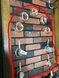 Group Lot Copper Kitchen Items on Wall