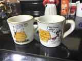 2 Funny Profane Snoopy Mugs