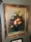 Very Large Vintage Oil on Canvas Painting Flowers