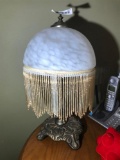 Fancy Antique Style Lamp w/Glass Shade