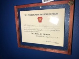 Pennsylvania Railroad Roll of Honor Certificate