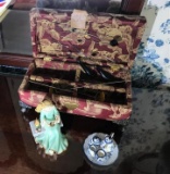 Hair Pins in box PLUS Tea set, lady