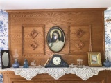 Items on Top of Mantel and Picture of Jesus