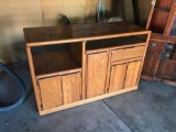 Wooden computer or television cabinet