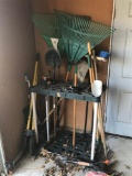 Assorted Hand Tools in Tool Stand Lot
