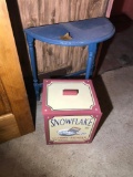 Small Blue Table + Vintage Style Detergent Box