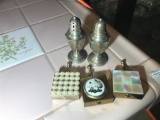 Sterling Silver Shakers, Small Ashtrays