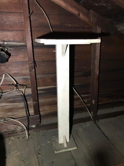 Vintage Wooden Pedestal or Stand