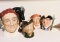 5 Royal Doulton Toby Jugs Mugs Characters