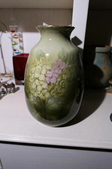 Hand Painted German Antique Ceramic Vase