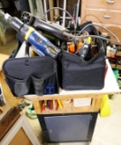 Rolling Workbench, Contents + Tools & Bags