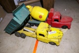 Two Larger Antique Metal Toy Trucks