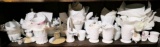 Huge Lot Antique Milk Glass