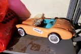 Vintage Barbie Austin Healy Car Armoire, Clothing