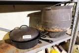 Cast Iron Lot Inc. Dutch Oven, Spider, Pots