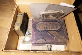 Box Lot Early Photo albums CDVs, Tintypes etc