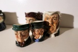 4 Royal Doulton Toby Jugs Mugs Characters