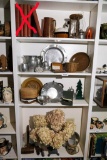 Contents of 4 Shelves Lot Antiques Collectibles