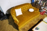 Vintage Mid Century Modern Yellow Couch Nice