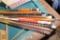 Large Group of  Vintage Pool Cue Sticks