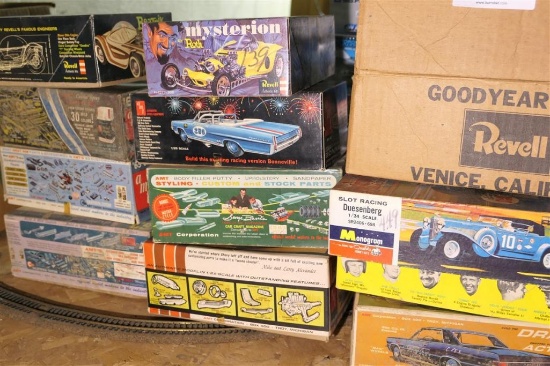 Large Lot Better 1960s Model Cars in boxes