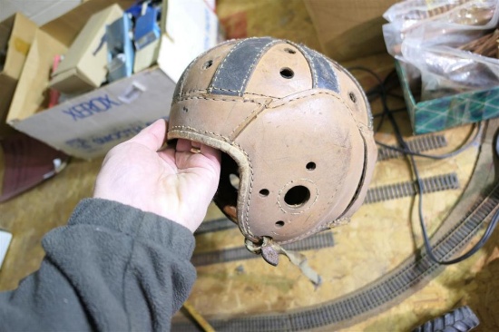 Rare Antique Rawlings Leather Football Helmet