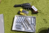 Vintage Daisy BB Gun Revolver + Air Cylinders