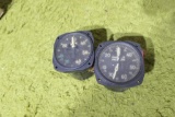 2 Old Fighter Aircraft Gauges Vietnam Nice