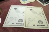 2 Rare Airborne Green Beret Posters 1979