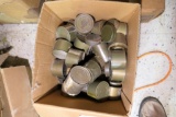 Large Box Lot Tin Can Vintage Military Rations