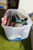 Box Lot Assorted Sports Items, Posters