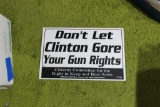 90s Political Poster Anti Clinton Gore Gun Rights