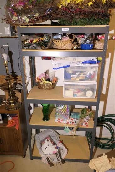 6' high metal utility shelf