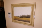 Signed Painting Andrew Wyeth Style Stark Fields