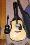 Vintage Omega Guitar PLUS Black Ukulele