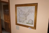 Repro antique Map of America