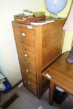 Antique Oak File Cabinet