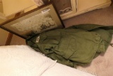 Old Green Military Jacket + Military Photograph