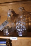 2 Repro Antique Type Jack Daniels Whisky Bottles