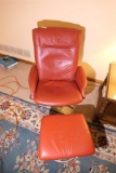 IKEA Eames Style Lounge or Easy Chair w/ Footstool