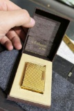 Nice Vintage Gold Plated Dupont Lighter in Box