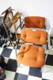 2 Vintage MCM Steelcase Chairs + 2 Silent Butlers