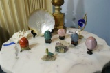 Group Lot of Assorted Decorative Items, Eggs etc