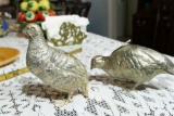 Pair of Vintage Made in Italy Table Pheasants