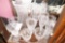 Group Lot Fostoria Glass Cups, Pitcher